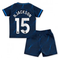 Dres Chelsea Nicolas Jackson #15 Preč pre deti 2023-24 Krátky Rukáv (+ trenírky)
